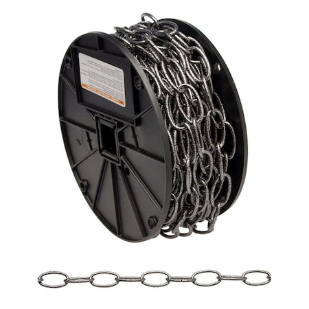 Campbell Chain & Fittings No.10 Steel Decorative Chain, Antique Silver - 0.14 in. Dia. x 1.21 in. 5365374